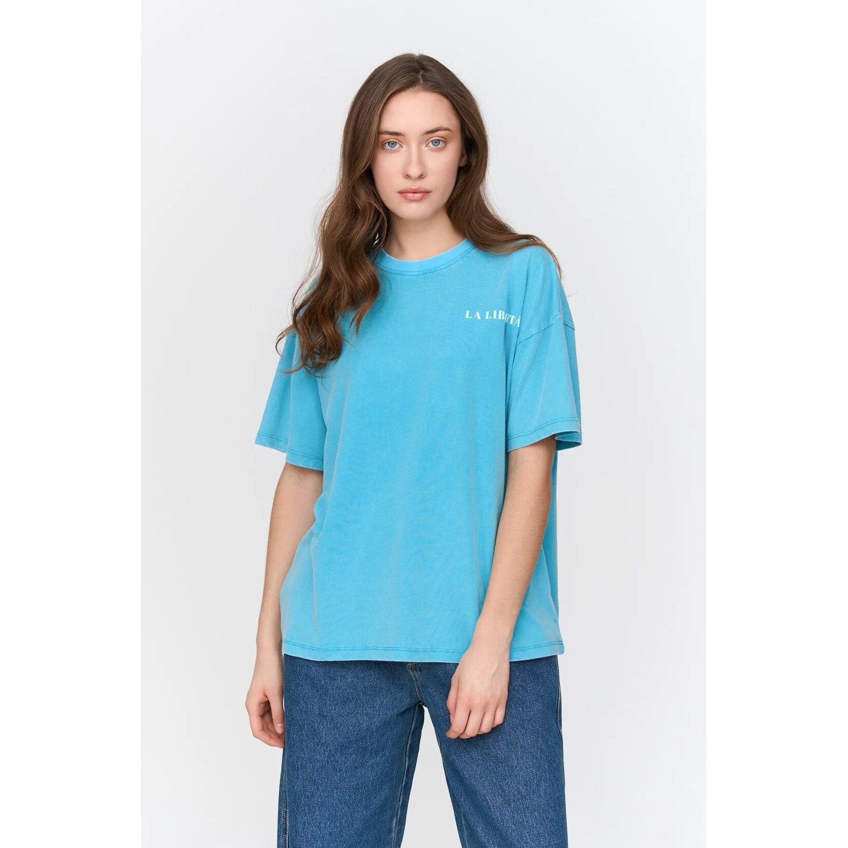 24Colours 24Colours T-shirt La Liberta blauw