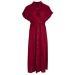 Maxi jurk Nicole bordeaux
