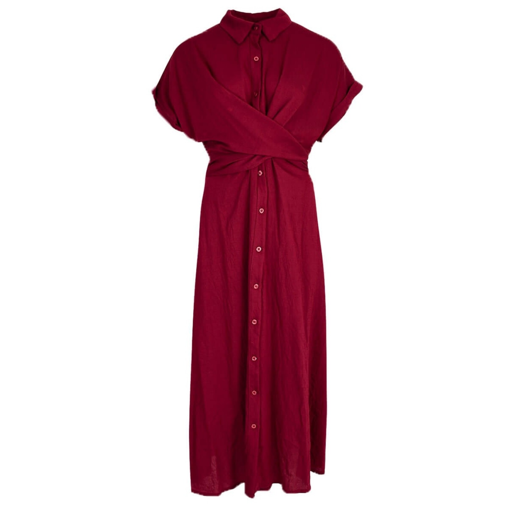 Maxi jurk Nicole bordeaux