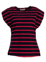 T-shirt streep Loes rood