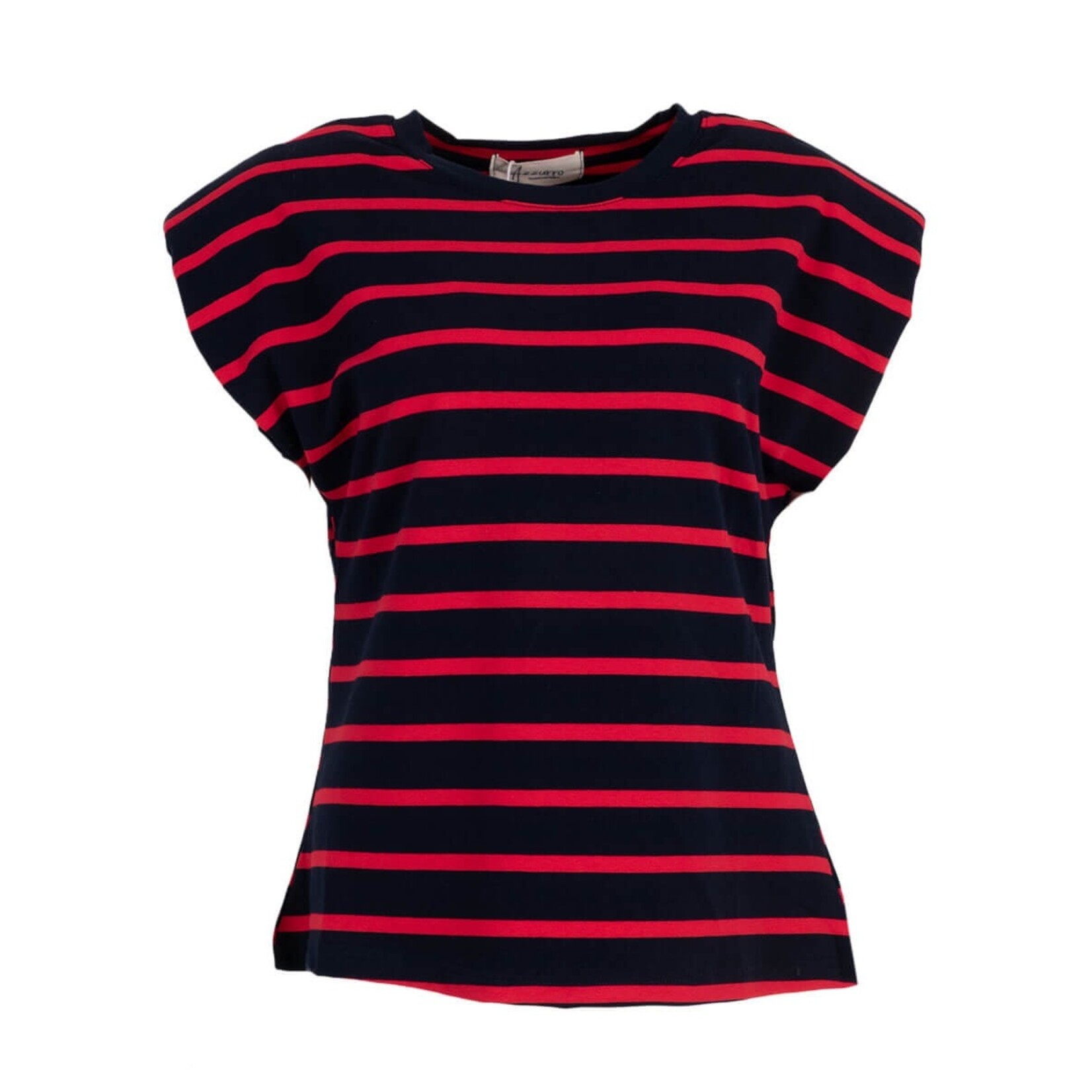 T-shirt streep Loes rood