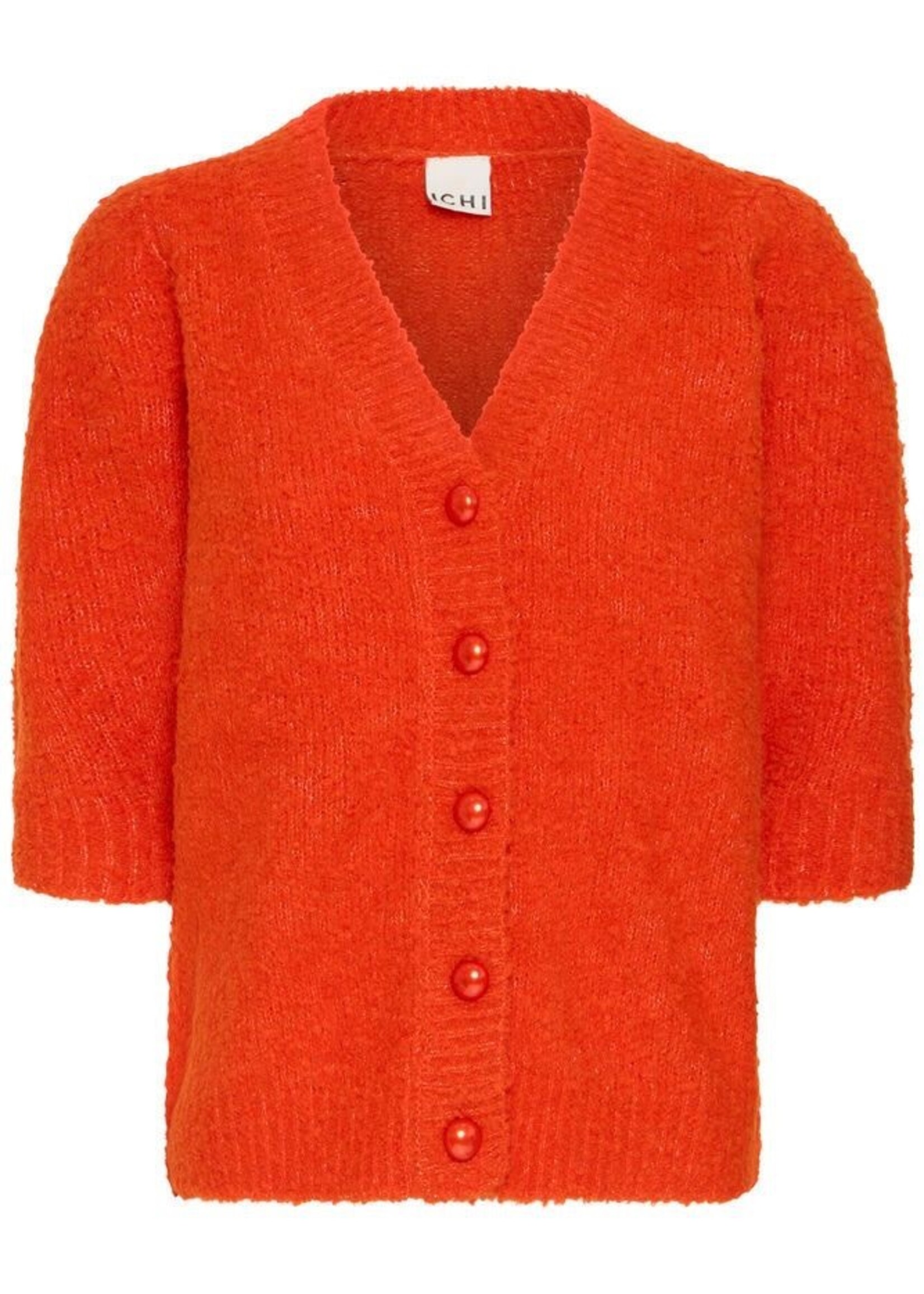ICHI 2/4 vest Ihloucle oranje rood