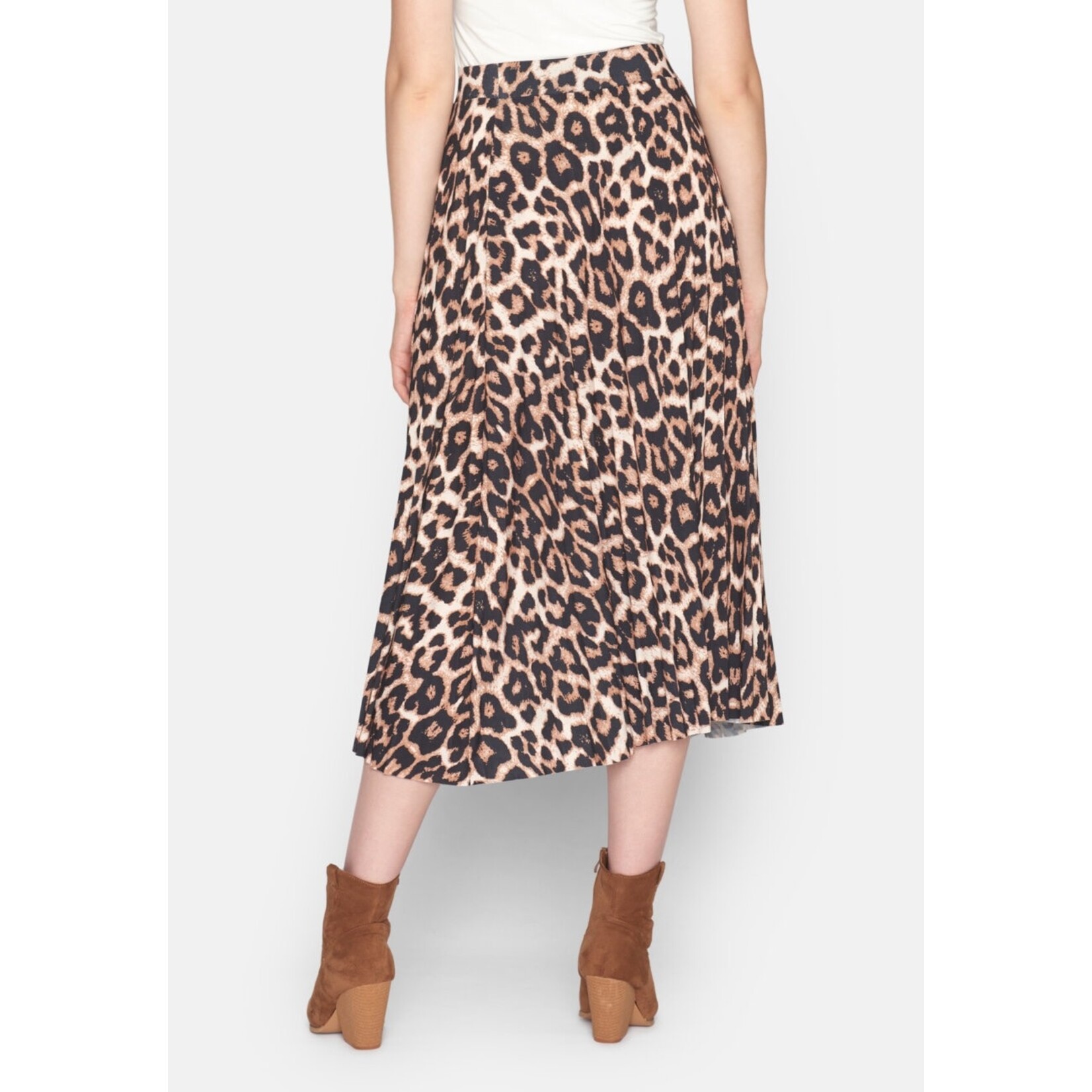 Sisters Point plisse Skirt Malou leopard