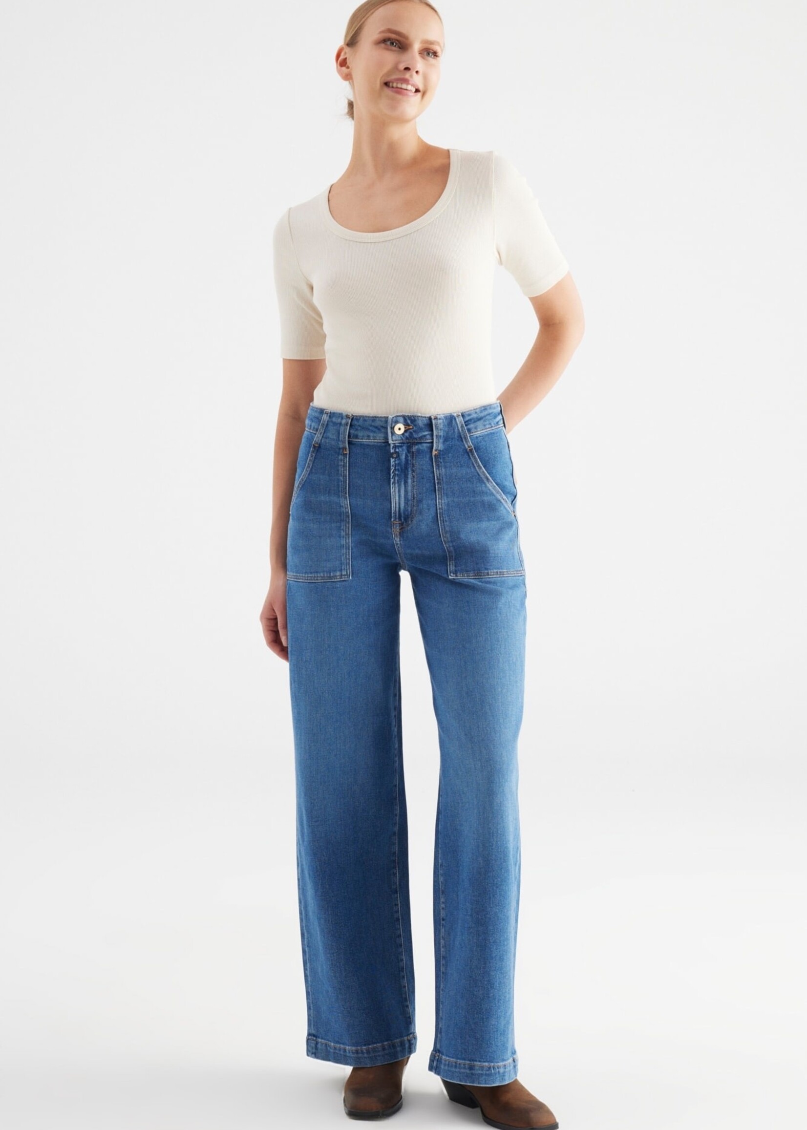 C.O.J. COJ High waist jeans Lulu  Blue