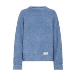 ICHI Ihblarisa fluffy sweater blauw