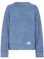 ICHI Ihblarisa fluffy sweater blauw
