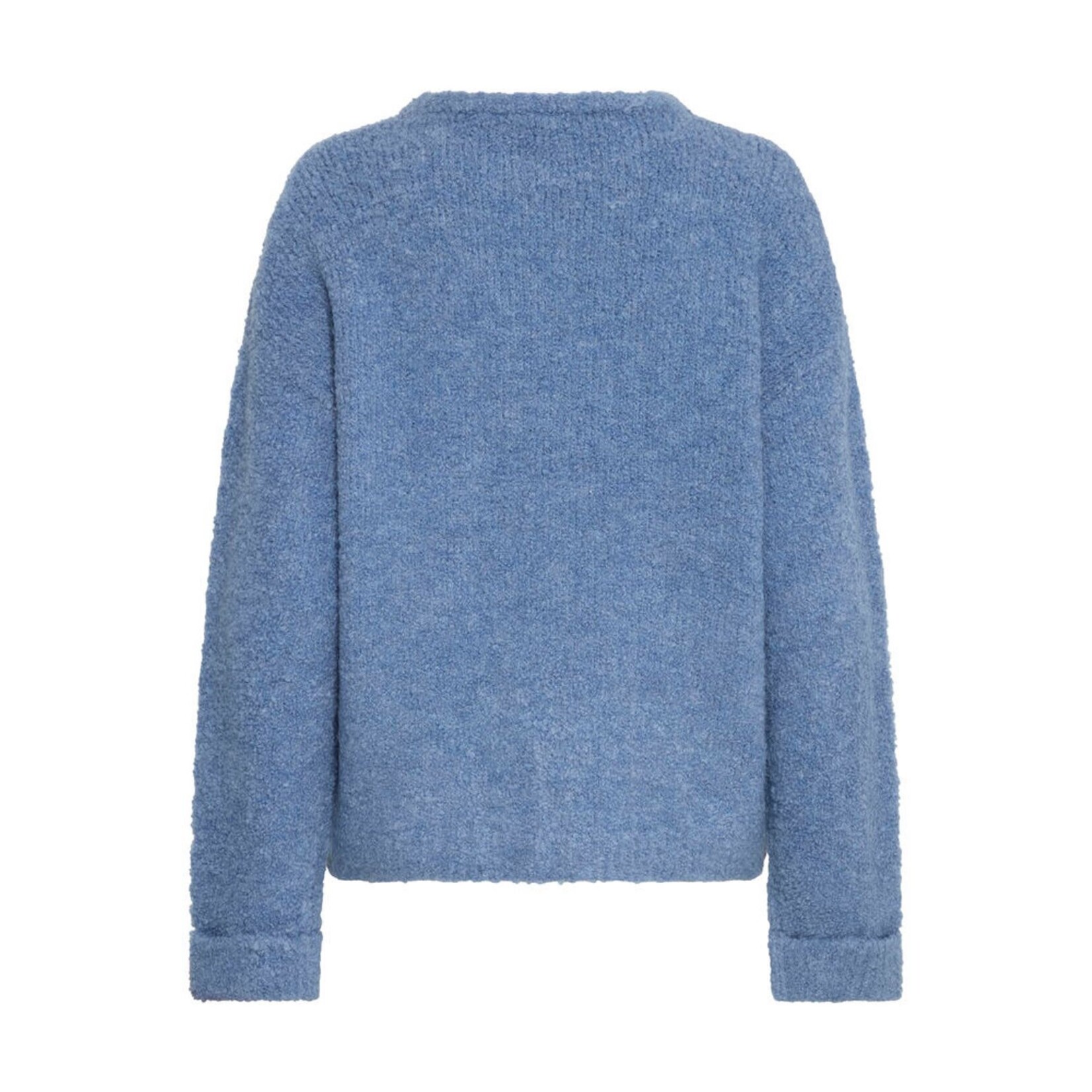 ICHI Ihblarisa fluffy sweater blauw