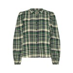 ICHI Ihtamanna blouse ruit groen