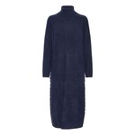 ICHI Ihdasila gebreide jurk navy