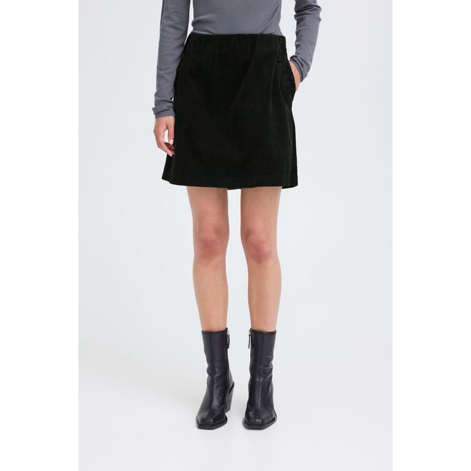 ICHI Ihfocaro rib rok zwart