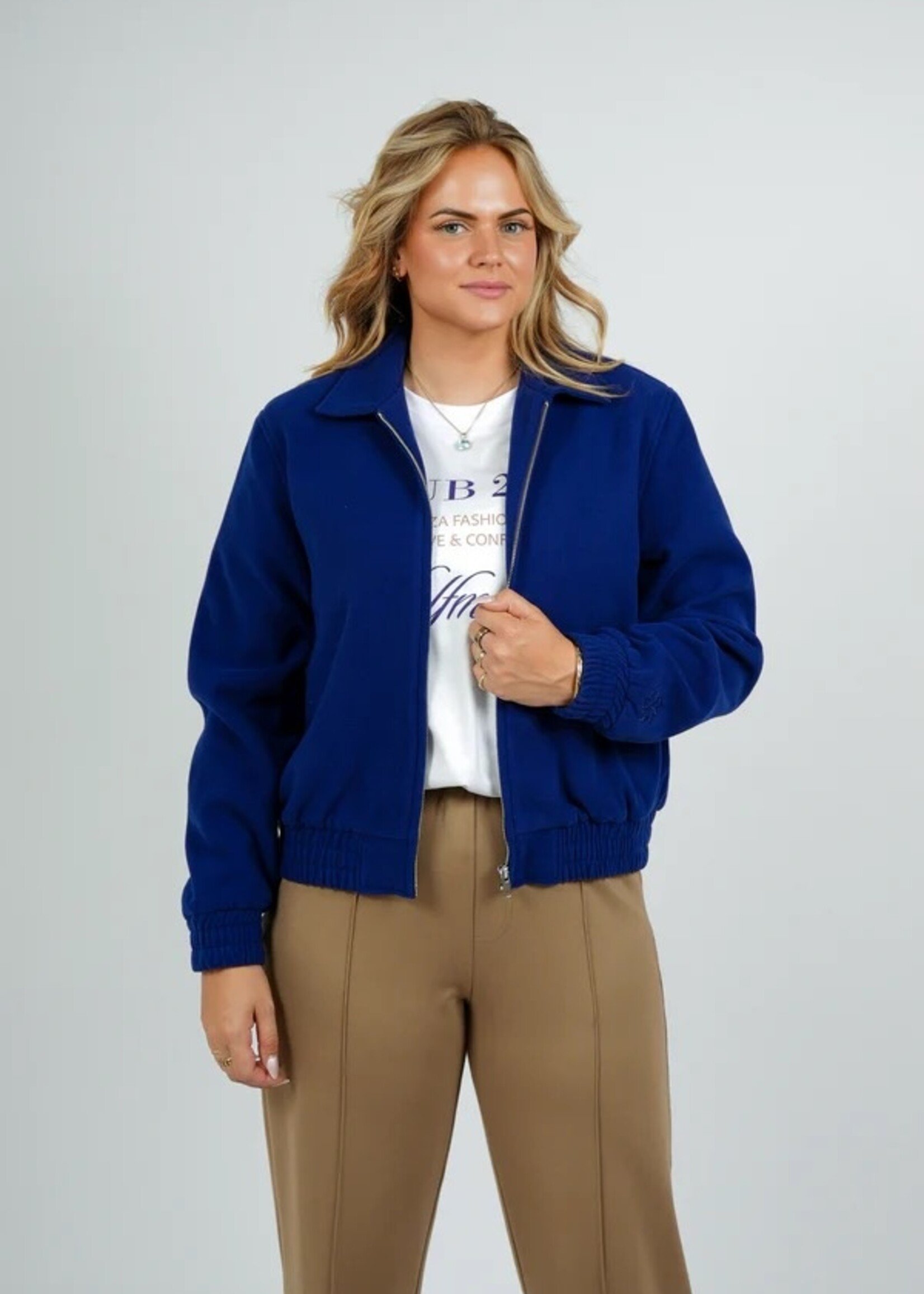 Tezza Fashion Tezza bomberjasje blauw
