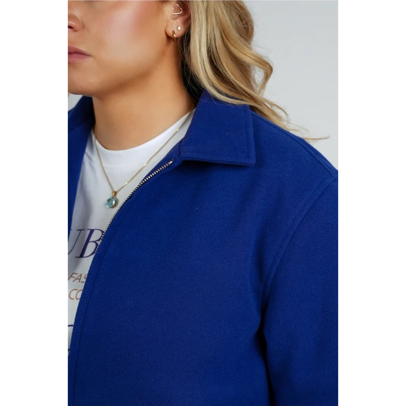 Tezza Fashion Tezza bomberjasje blauw