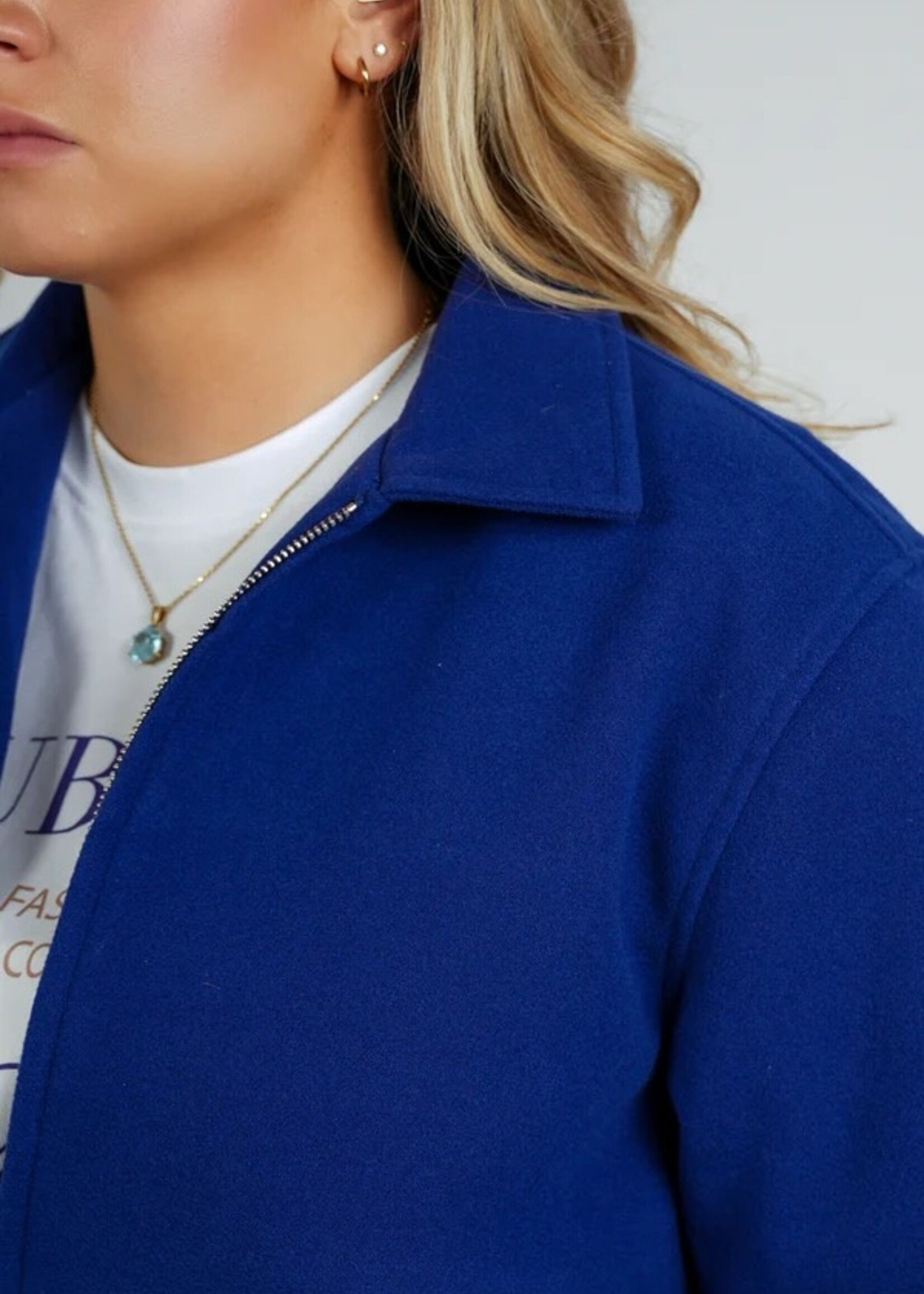 Tezza Fashion Tezza bomberjasje blauw