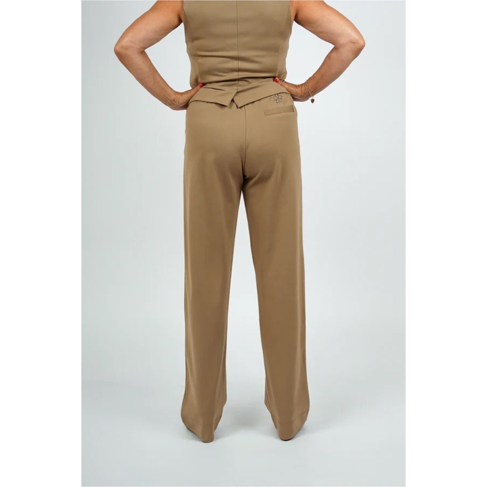 Tezza Fashion Tezza broek wijd camel
