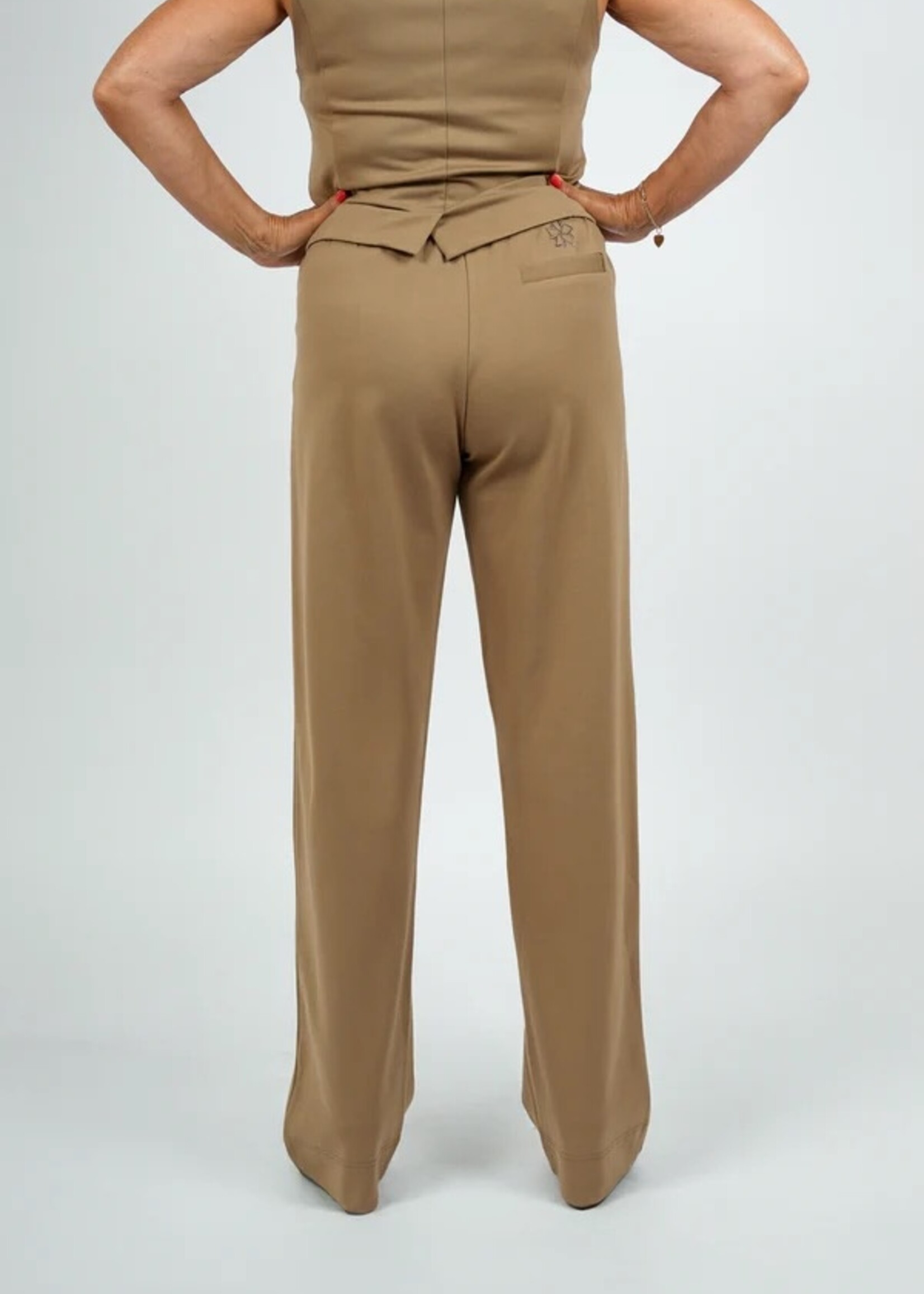 Tezza Fashion Tezza broek wijd camel