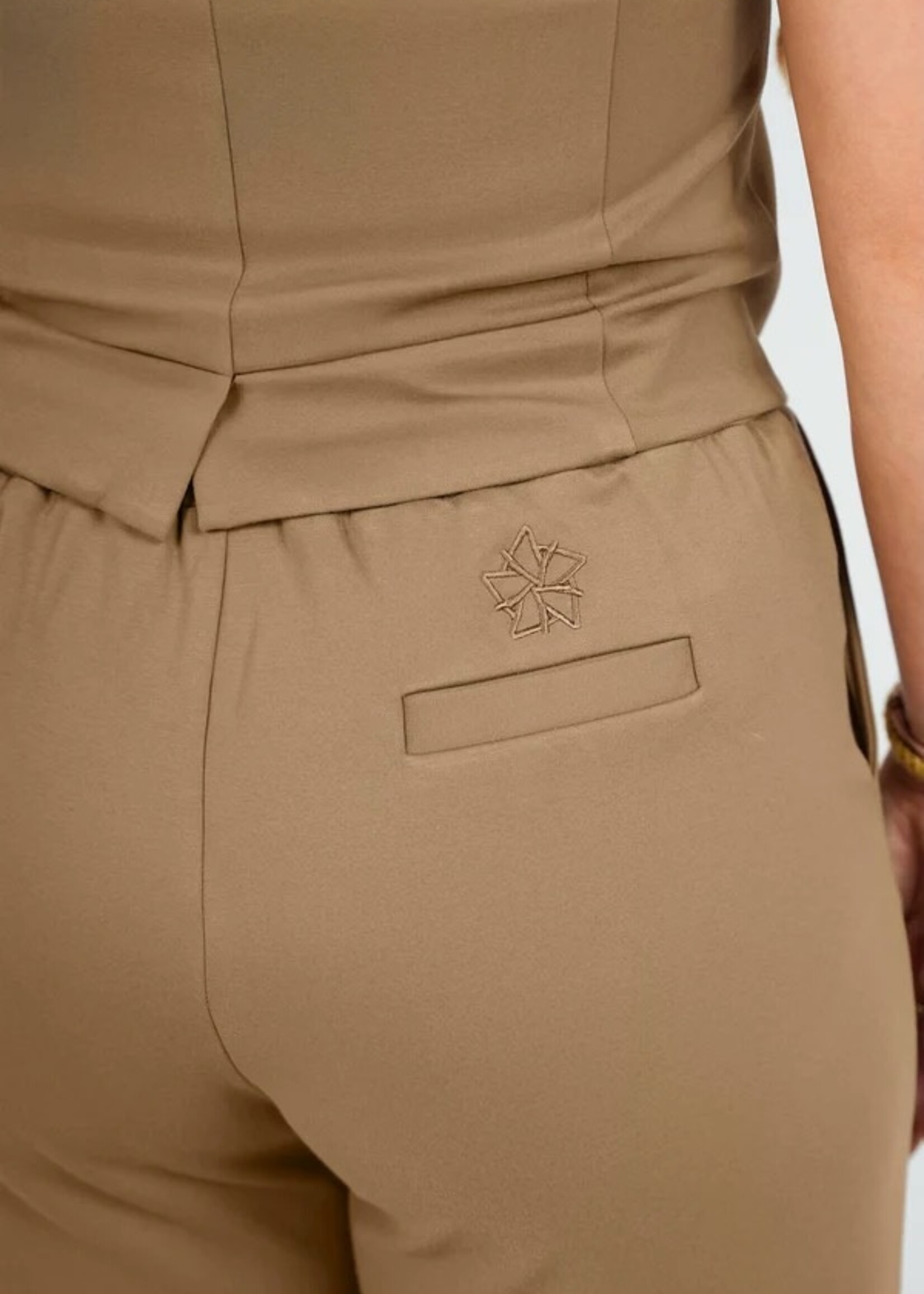 Tezza Fashion Tezza broek wijd camel
