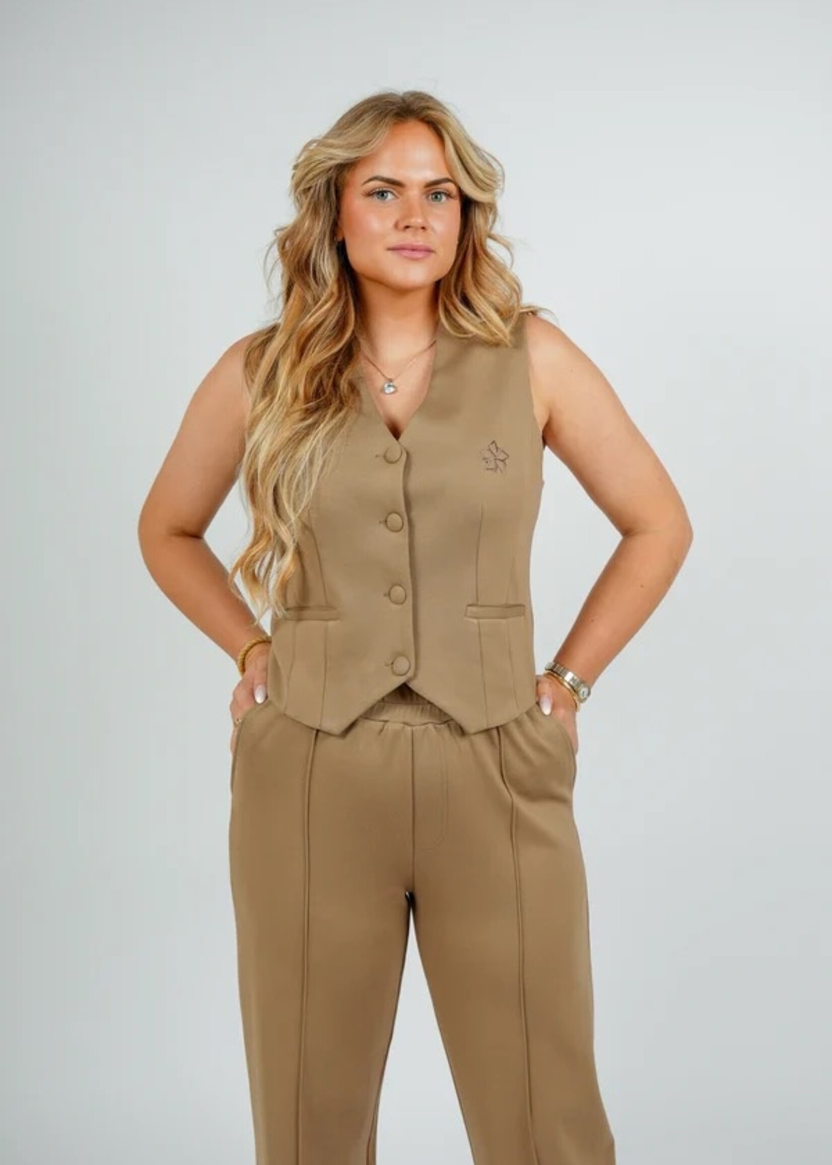 Tezza Fashion Tezza gilet camel
