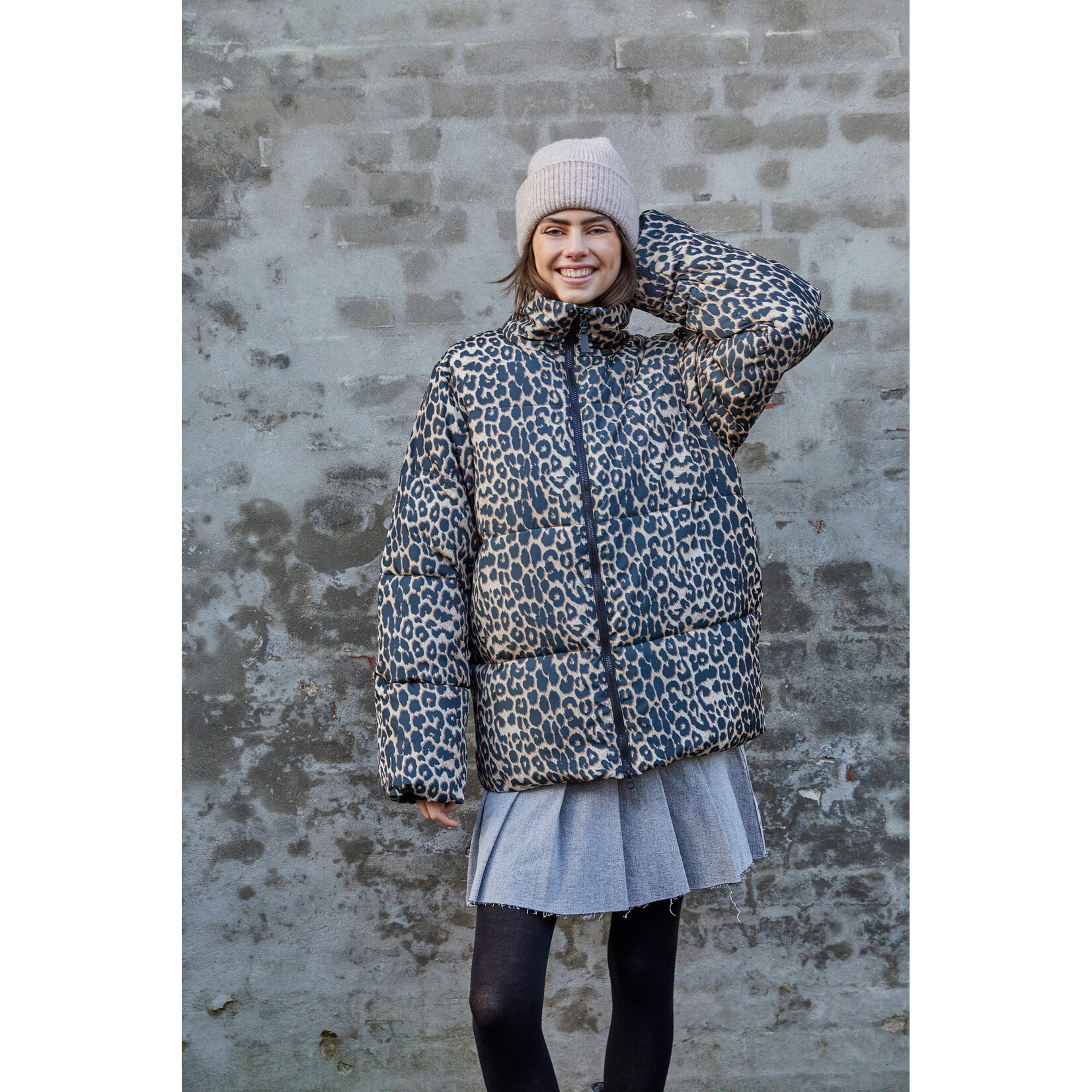Sisters Point Devon winterjas leopard