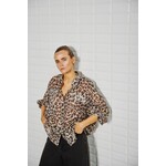 With Black Withblack Sandra leopard blouse
