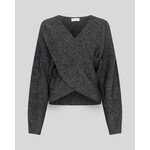 Moss Copenhagen Zinelle Hope wrap trui grijs