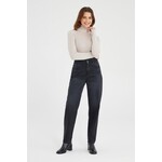 C.O.J. COJ Hight waist cropped jeans Jasmin zwart