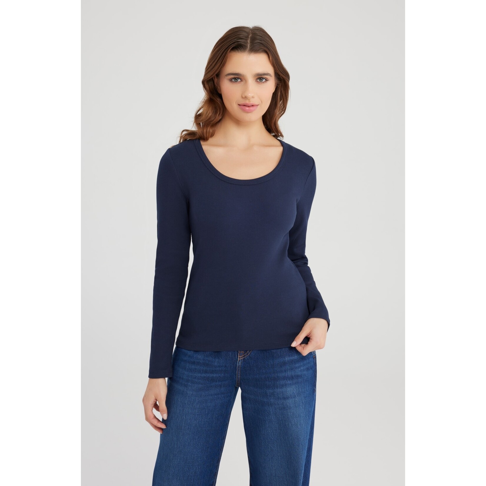 C.O.J. COJ Dora t-shirt LS blauw