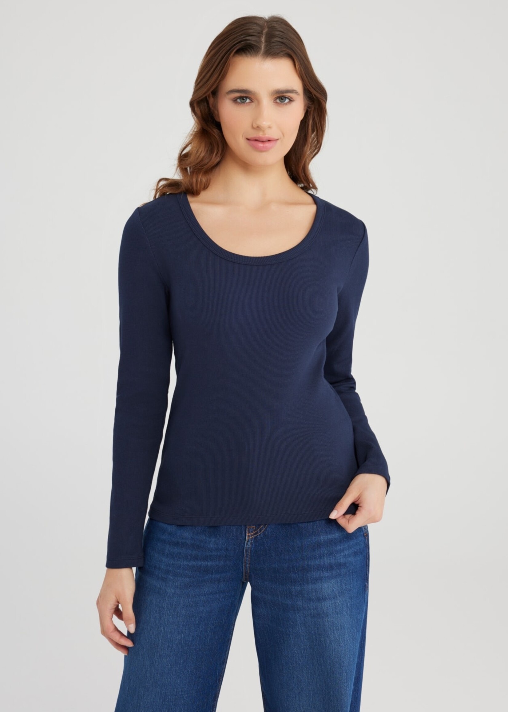 C.O.J. COJ Dora t-shirt LS blauw