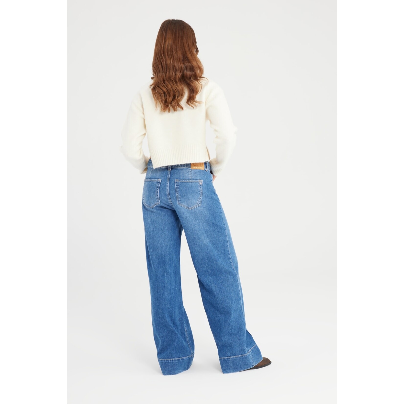 C.O.J. COJ Layla wide jeans blauw