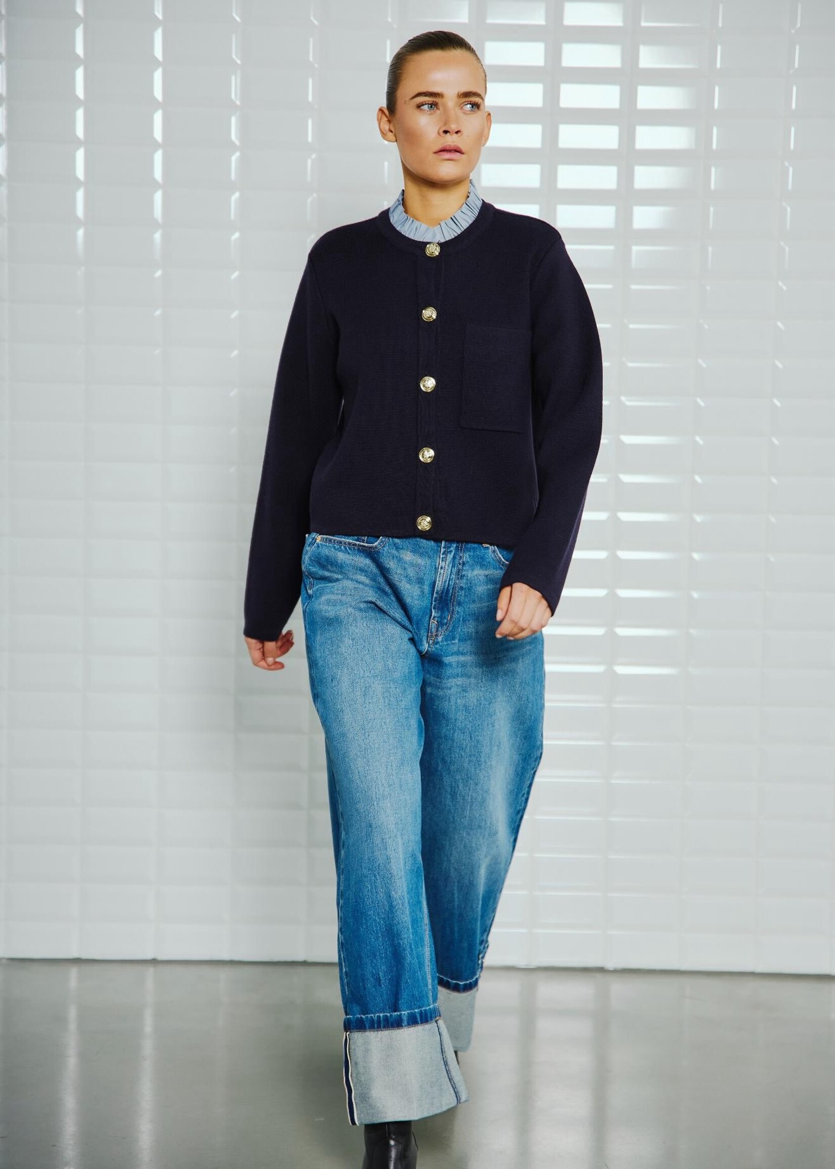 With Black Withblack Vest Celeste navy