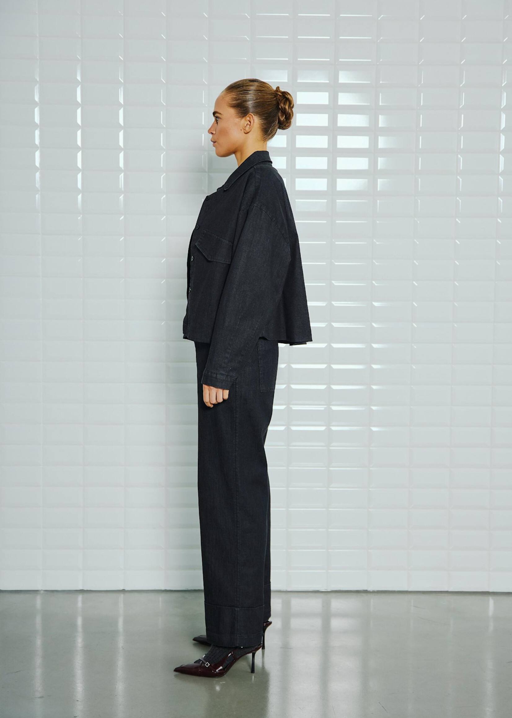 With Black Withblack Julianna denim jacket / blouse zwart