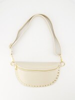 Leren Bumbag Debby beige