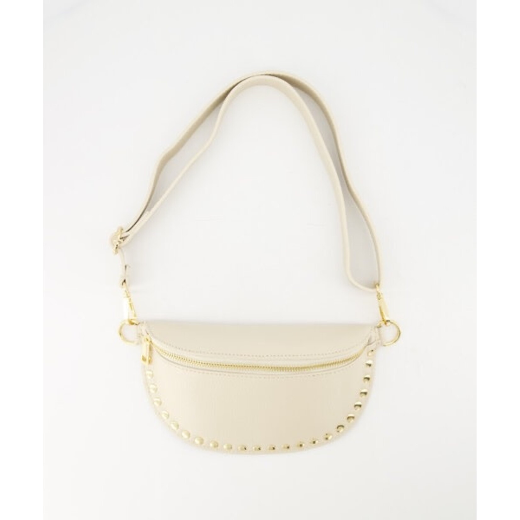 Leren Bumbag Debby beige