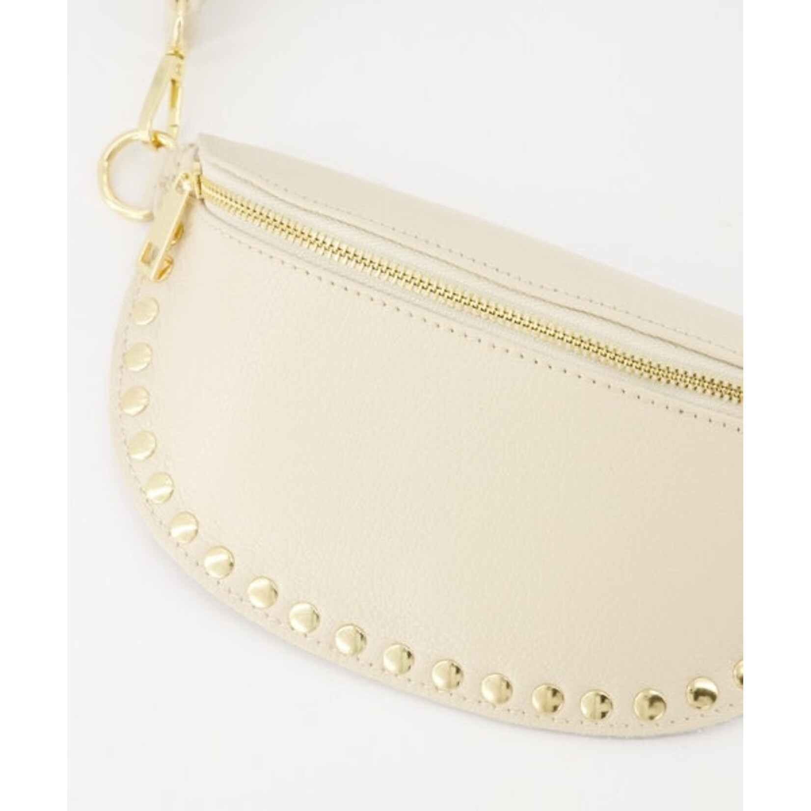 Leren Bumbag Debby beige