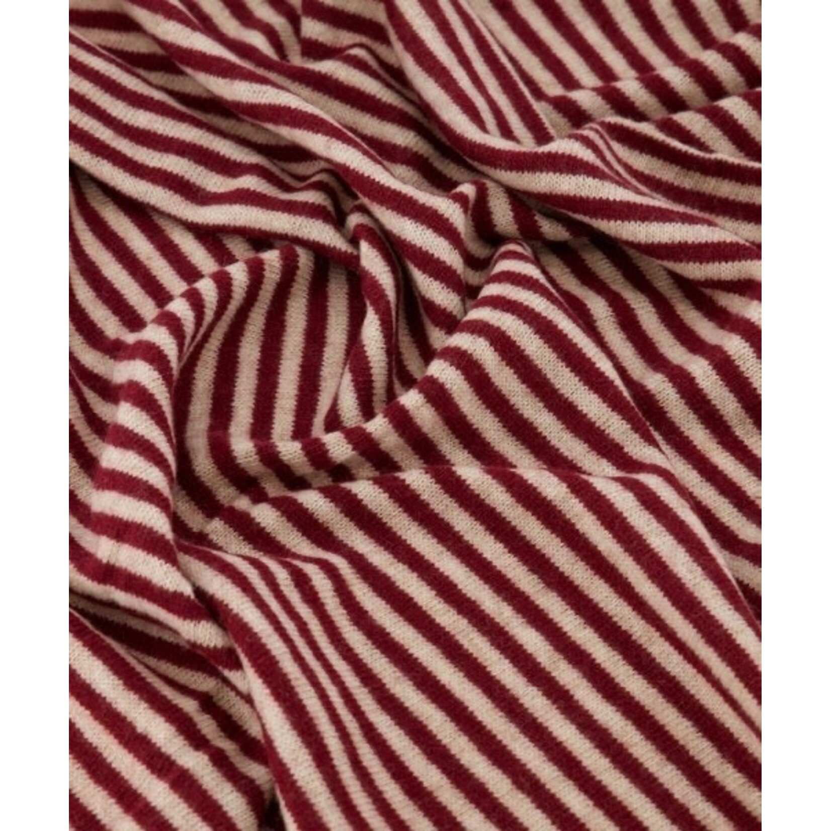 Sjaal Cassy streep bordeaux