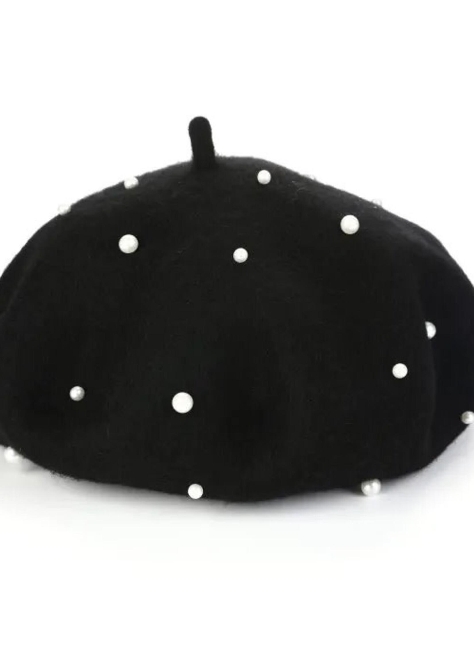 Baret parels zwart