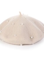 Baret parels beige