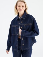 C.O.J. COJ spijkerjasje / blouse Tamara RAW denim