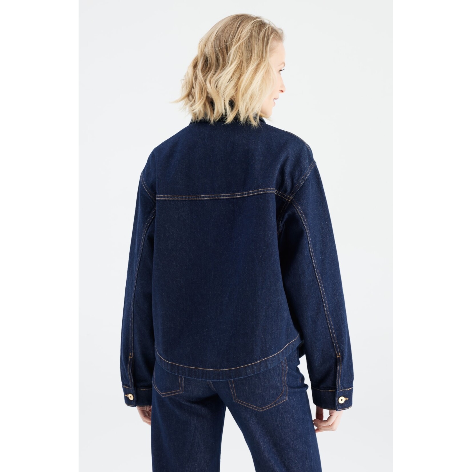 C.O.J. COJ spijkerjasje / blouse Tamara RAW denim