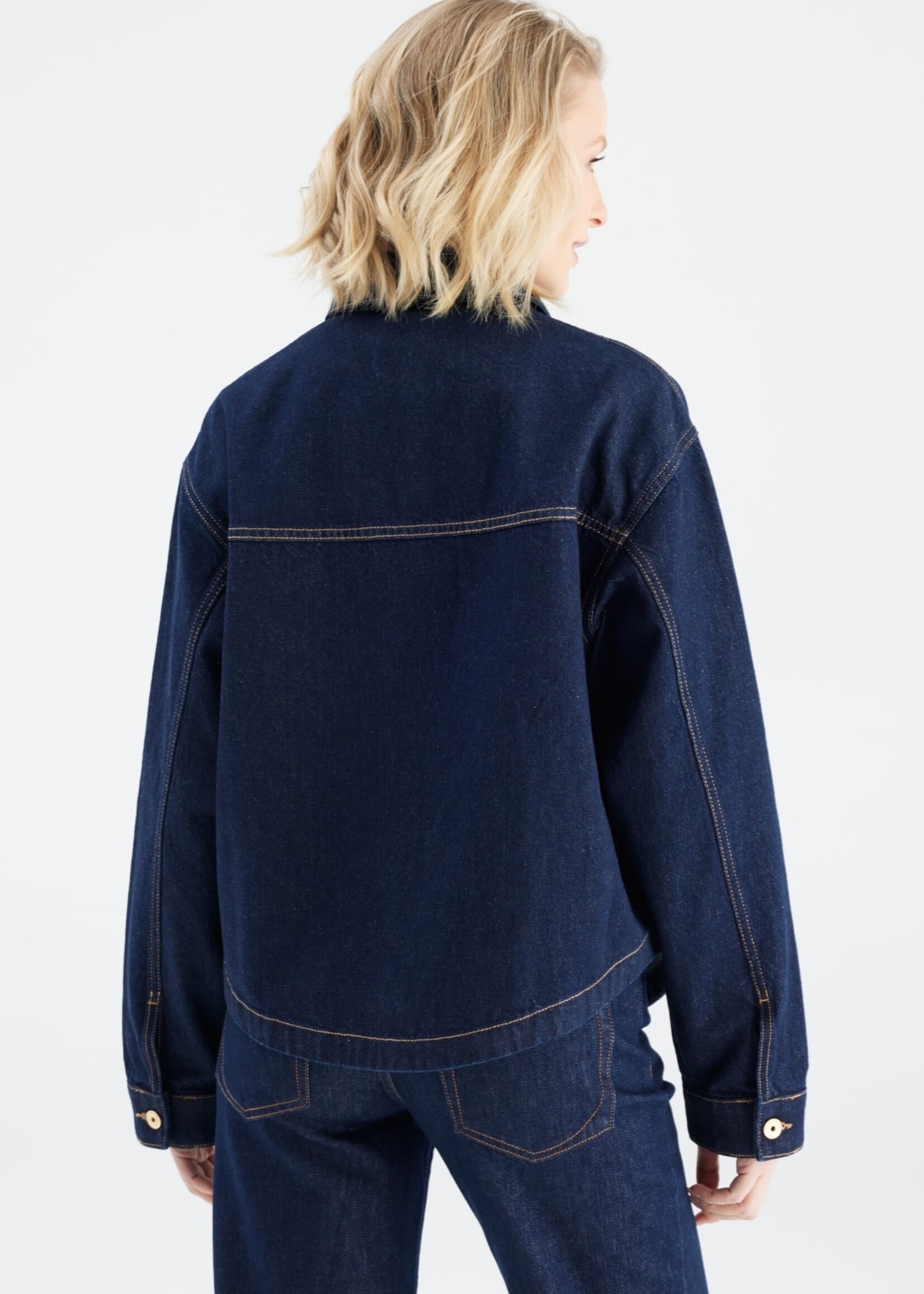 C.O.J. COJ spijkerjasje / blouse Tamara RAW denim