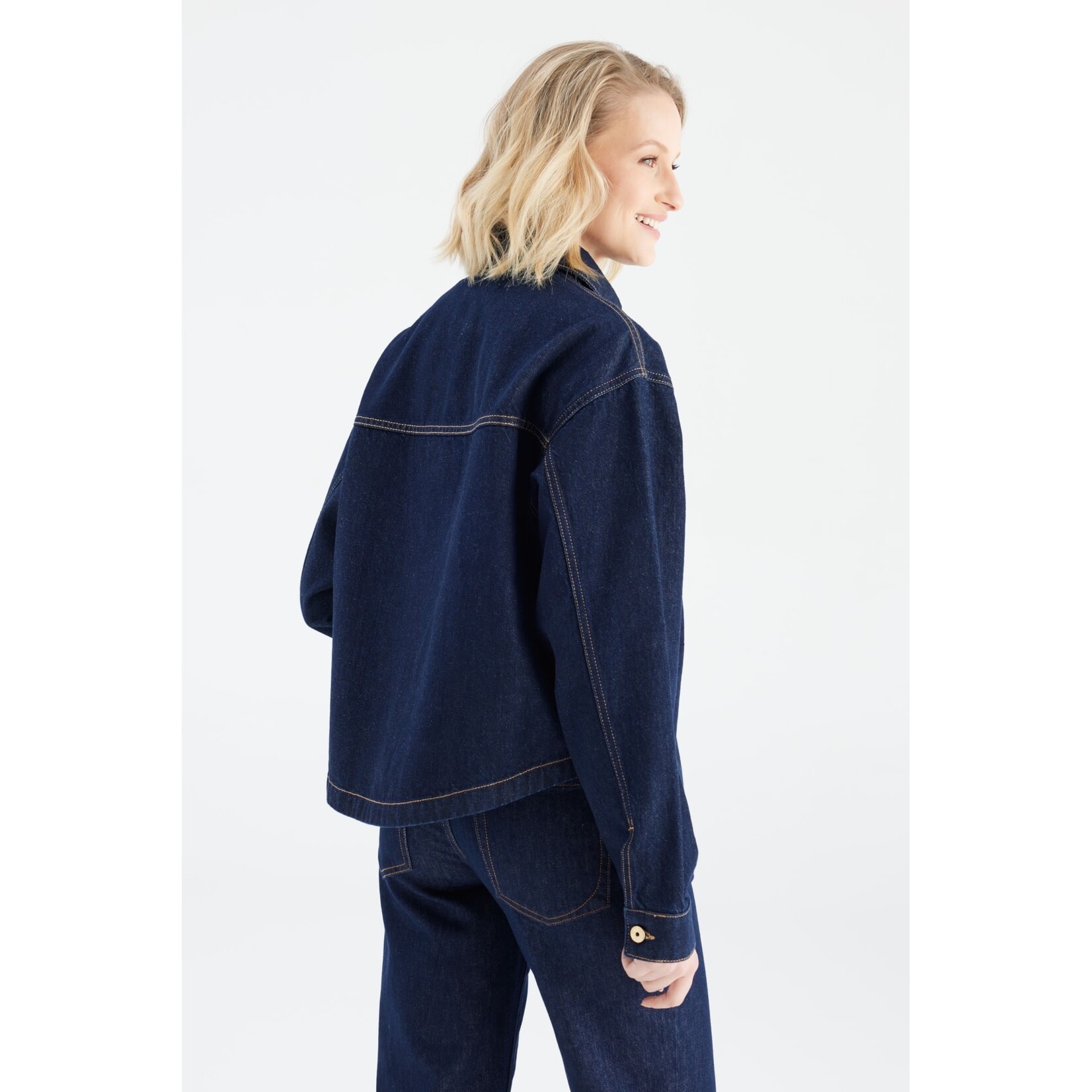 C.O.J. COJ spijkerjasje / blouse Tamara RAW denim