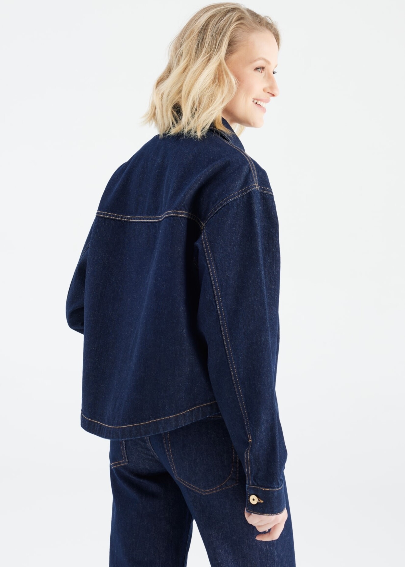 C.O.J. COJ spijkerjasje / blouse Tamara RAW denim