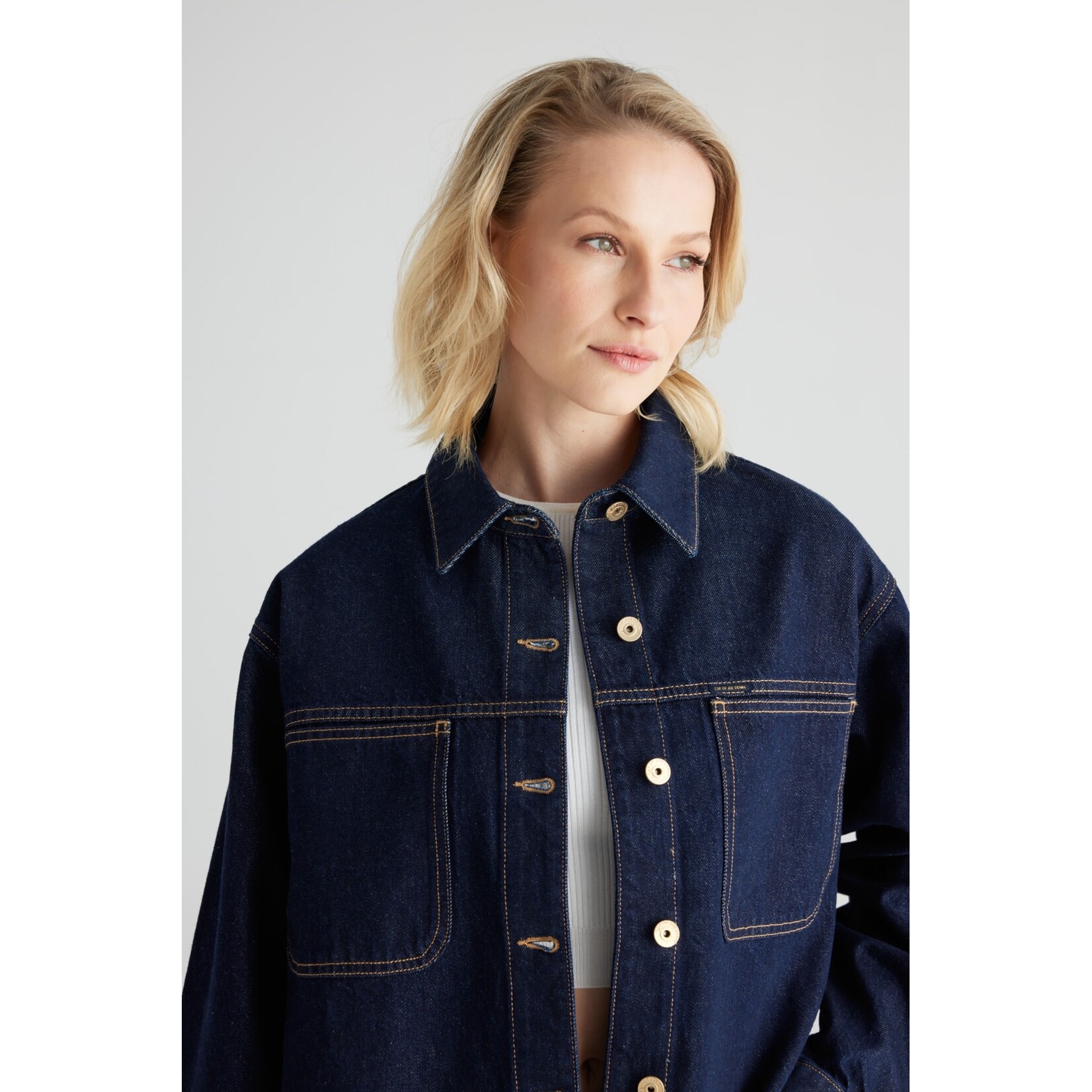 C.O.J. COJ spijkerjasje / blouse Tamara RAW denim