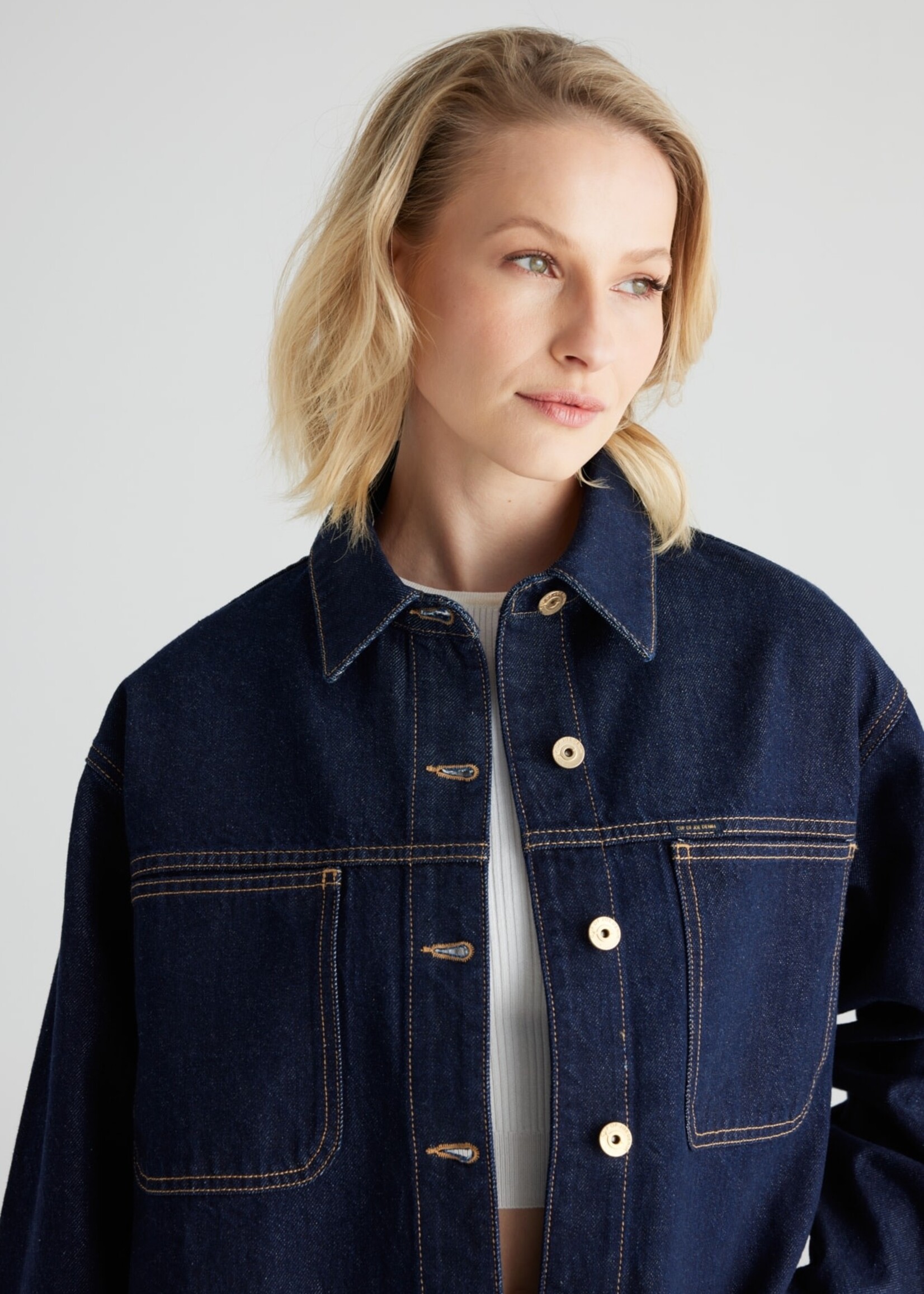 C.O.J. COJ spijkerjasje / blouse Tamara RAW denim