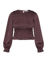 Sisters Point Nix blouse dot bordeaux