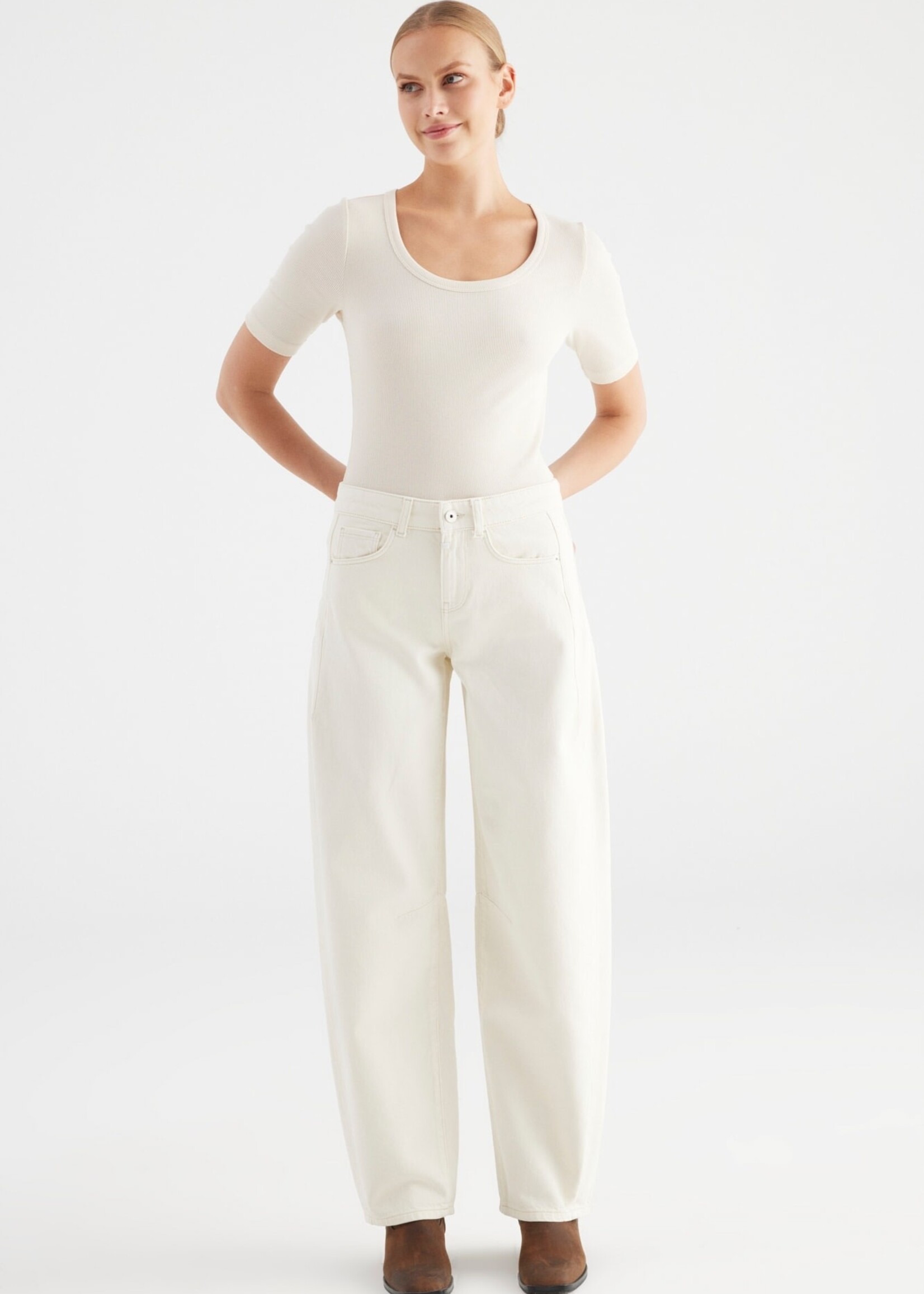 C.O.J. COJ Clara Ballon jeans ecru