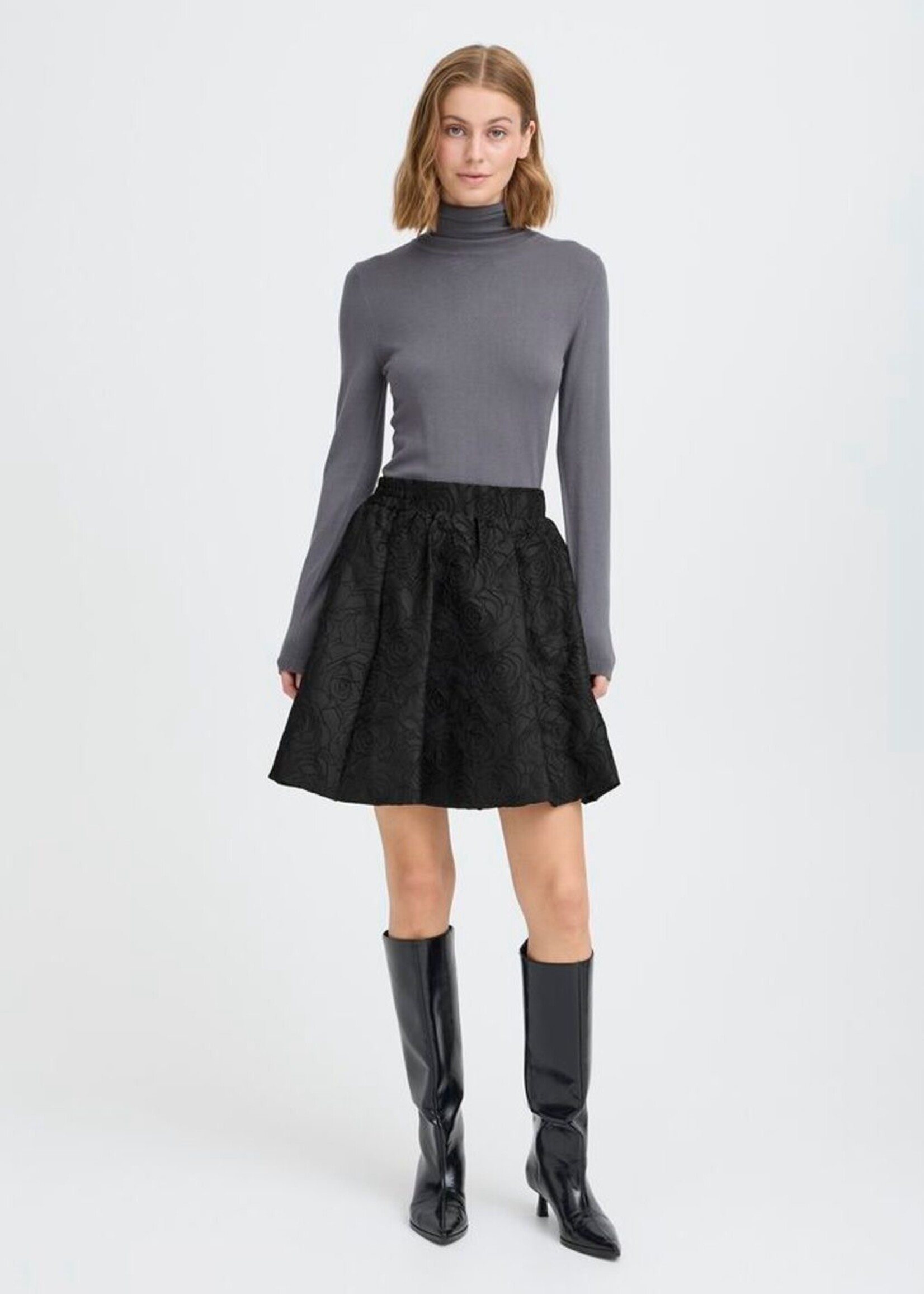 ICHI Ihkilua rok kort jacquard