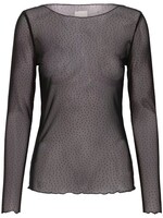 ICHI Ihnoviola LS mesh zwart