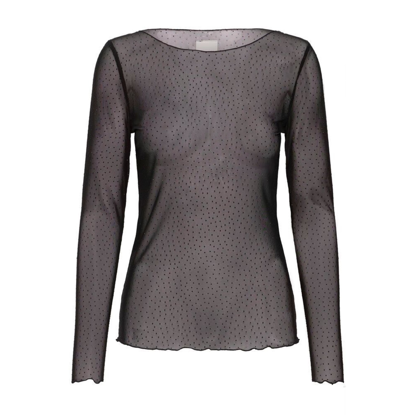 ICHI Ihnoviola LS mesh zwart