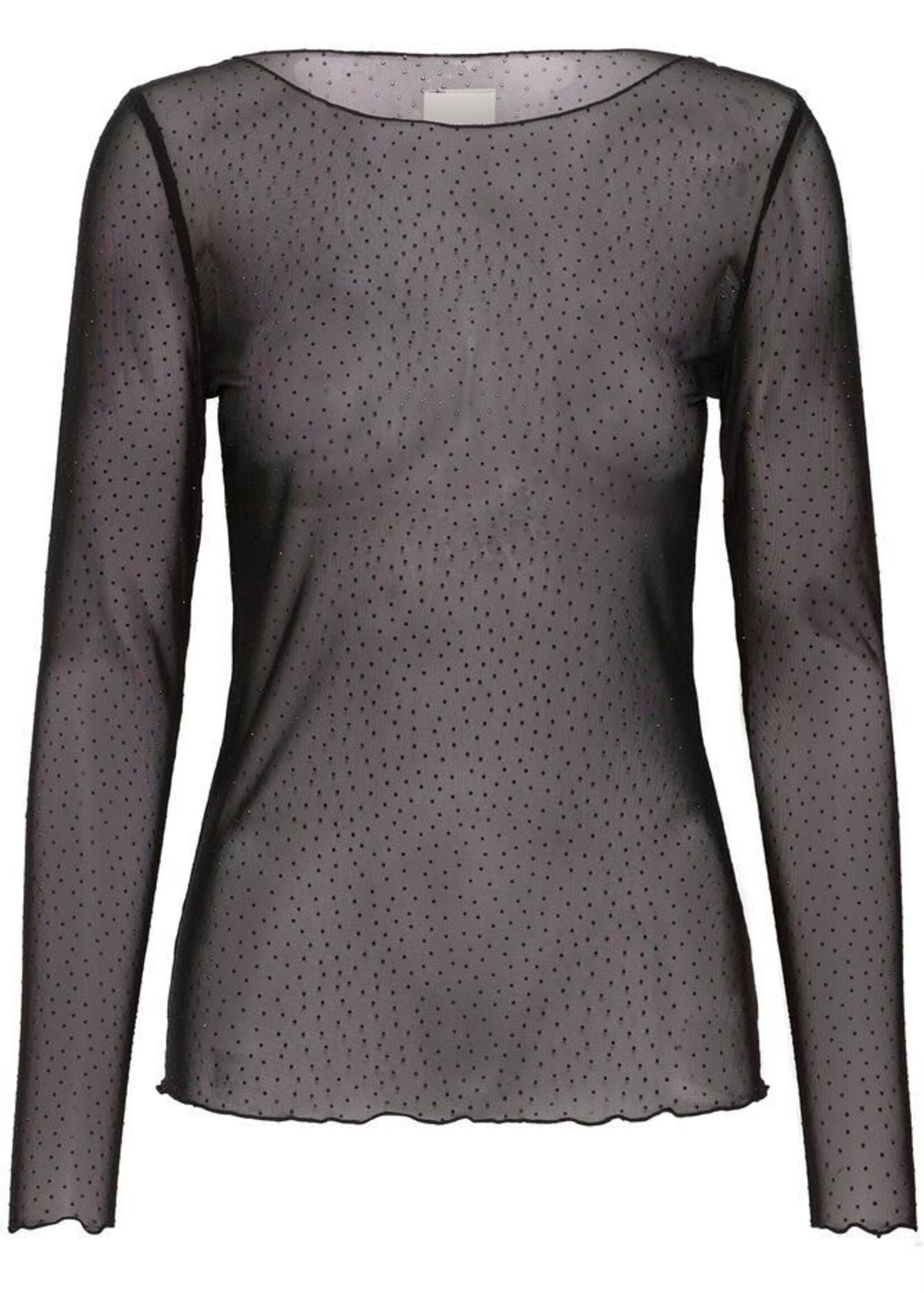 ICHI Ihnoviola LS mesh zwart