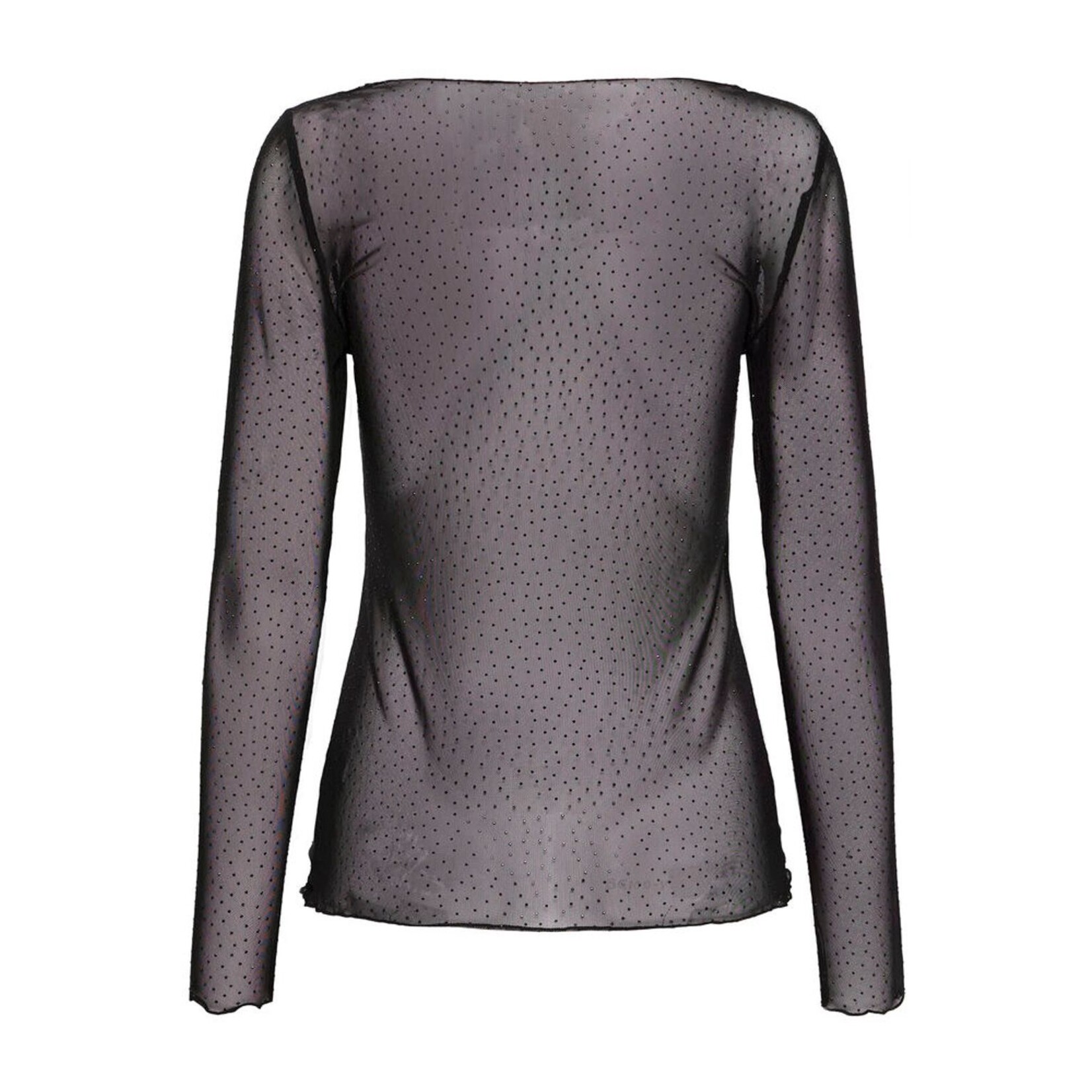 ICHI Ihnoviola LS mesh zwart